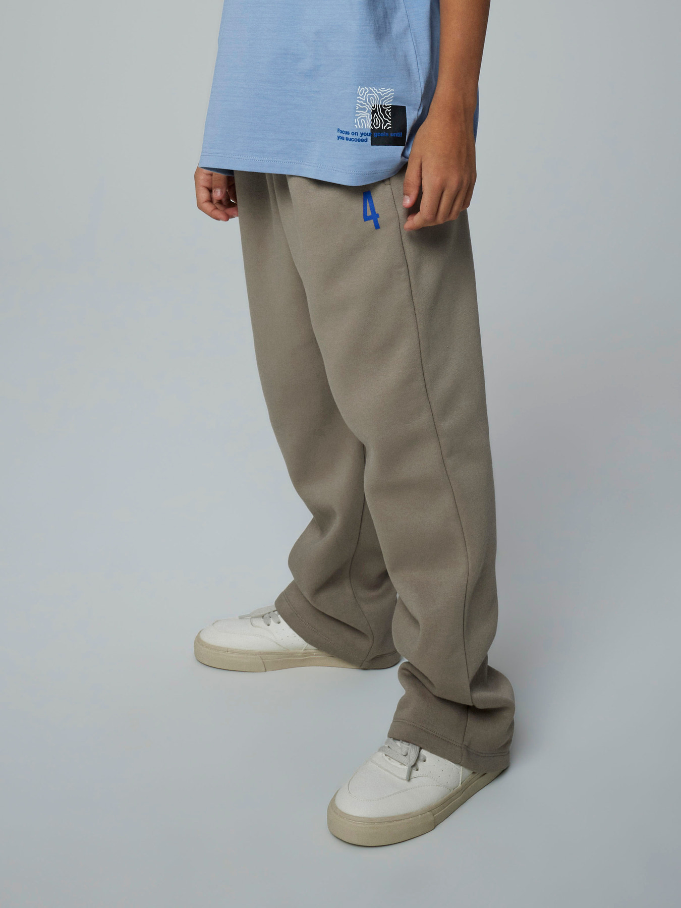 Name It Sweatbukser Roasted Cashew Med Knaphulselastik Og Løs Pasform - Str. 12y 152cm