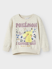 NAME IT Sweatshirt Sora Pokemon Peyote Melange