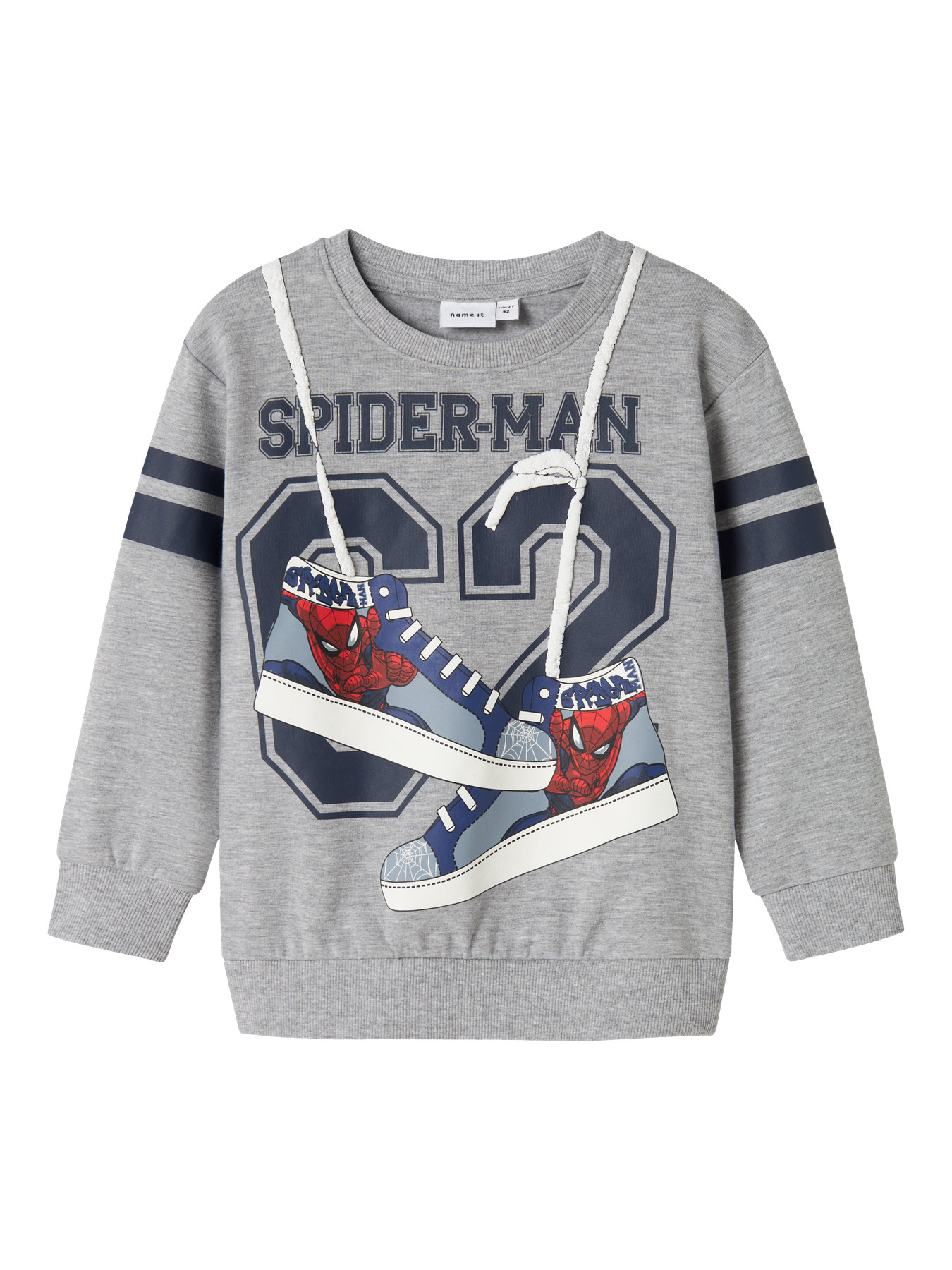 Name It Sweatshirt Spider-Man Adam - Grey Melange
