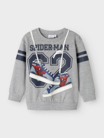 NAME IT Sweatshirt Spider-Man Adam Grey Melange