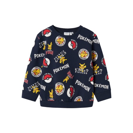 Name It Mini Sweatshirt Navy Blazer Med Pikachu All-over Print - Str. 4y 104cm