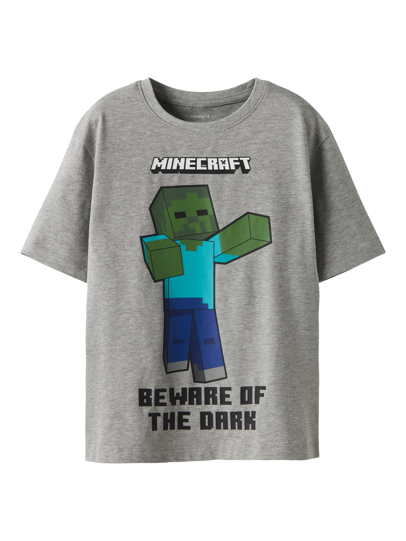 NAME IT T-shirt Minecraft Sumba Grey Melange