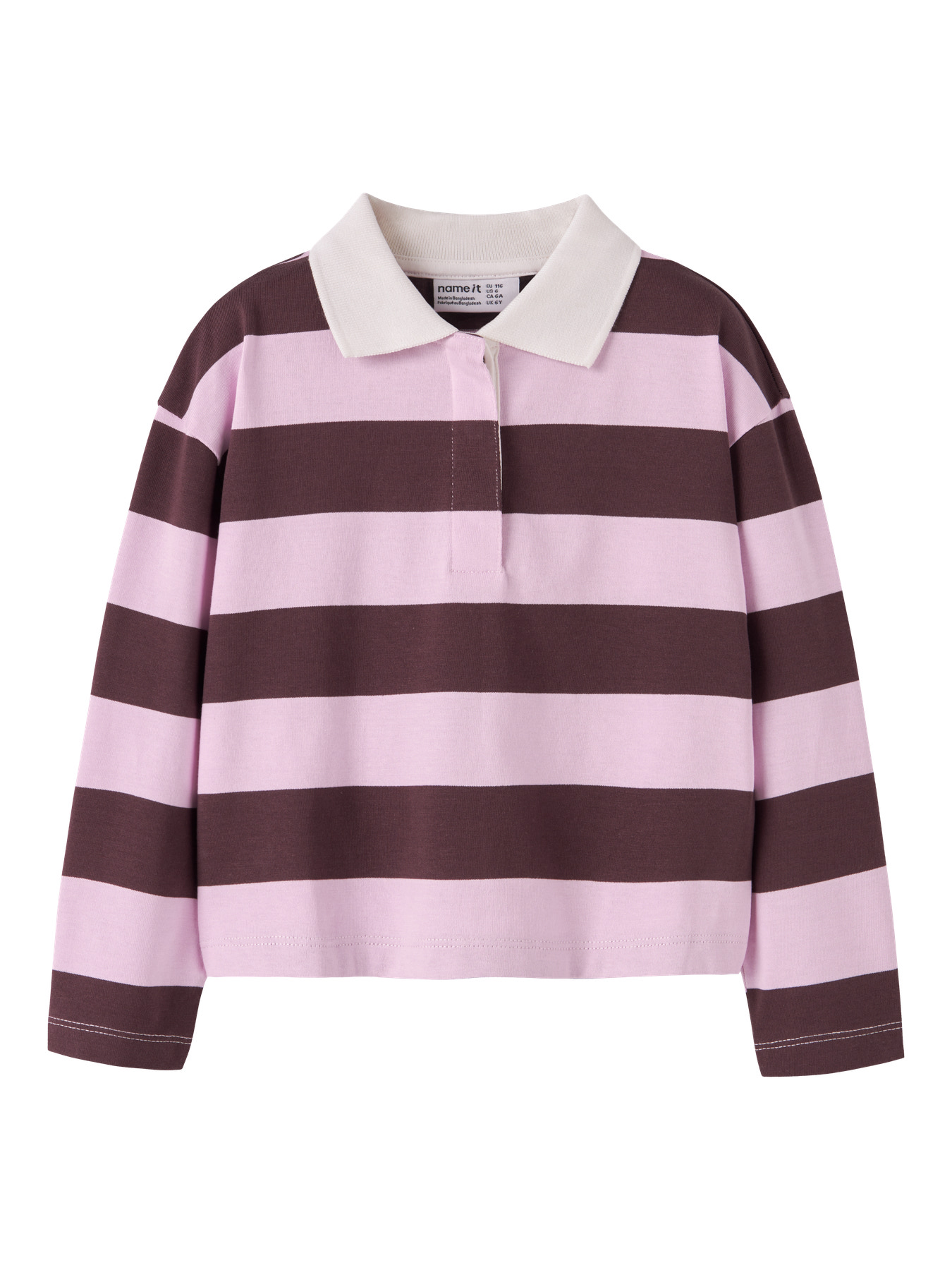 Name It Polobluse Nosegay Med Striber - Str. 7-8y 122/128cm