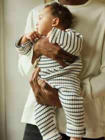 NAME IT Strik Bukser Ostripe Insignia Blue Cloud Dancer