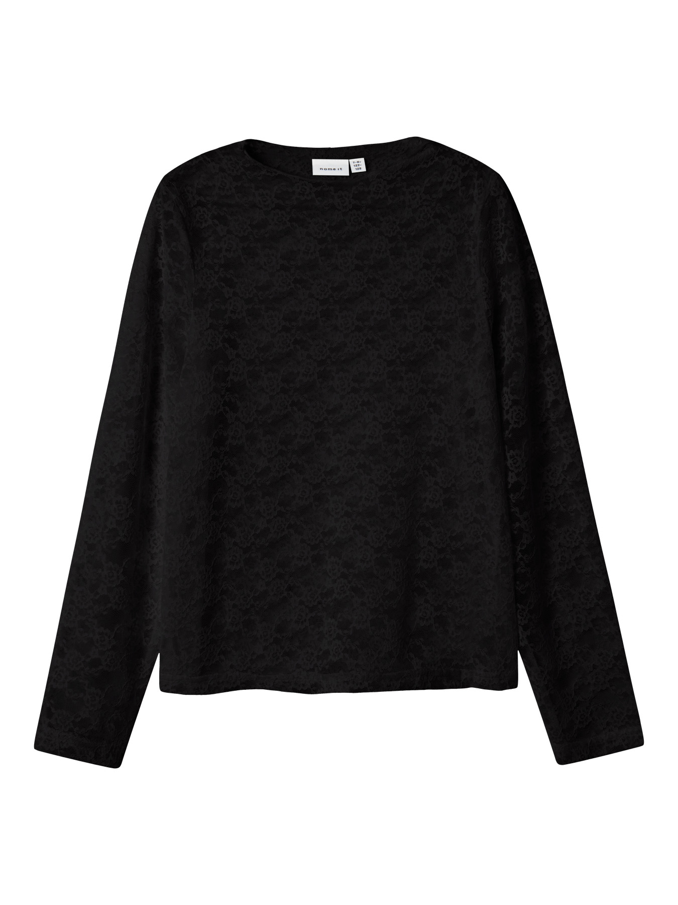 NAME IT Langærmet Blonde Bluse Nace Black