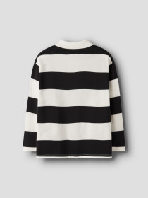 NAME IT Polo Bluse Nutiva Cloud Dancer Black