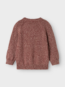 LIL ATELIER Strik Cardigan Nemo Hot Chocolate