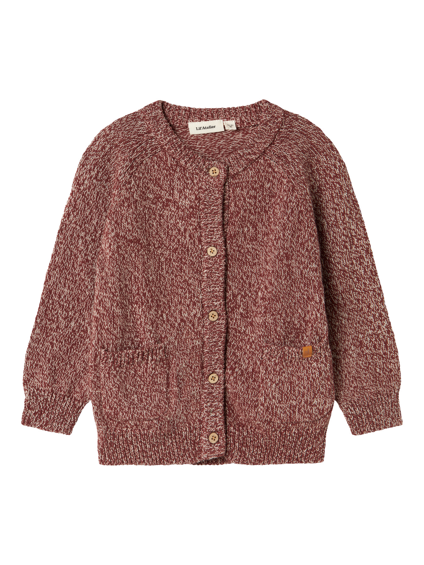 LIL ATELIER Strik Cardigan Nemo Hot Chocolate