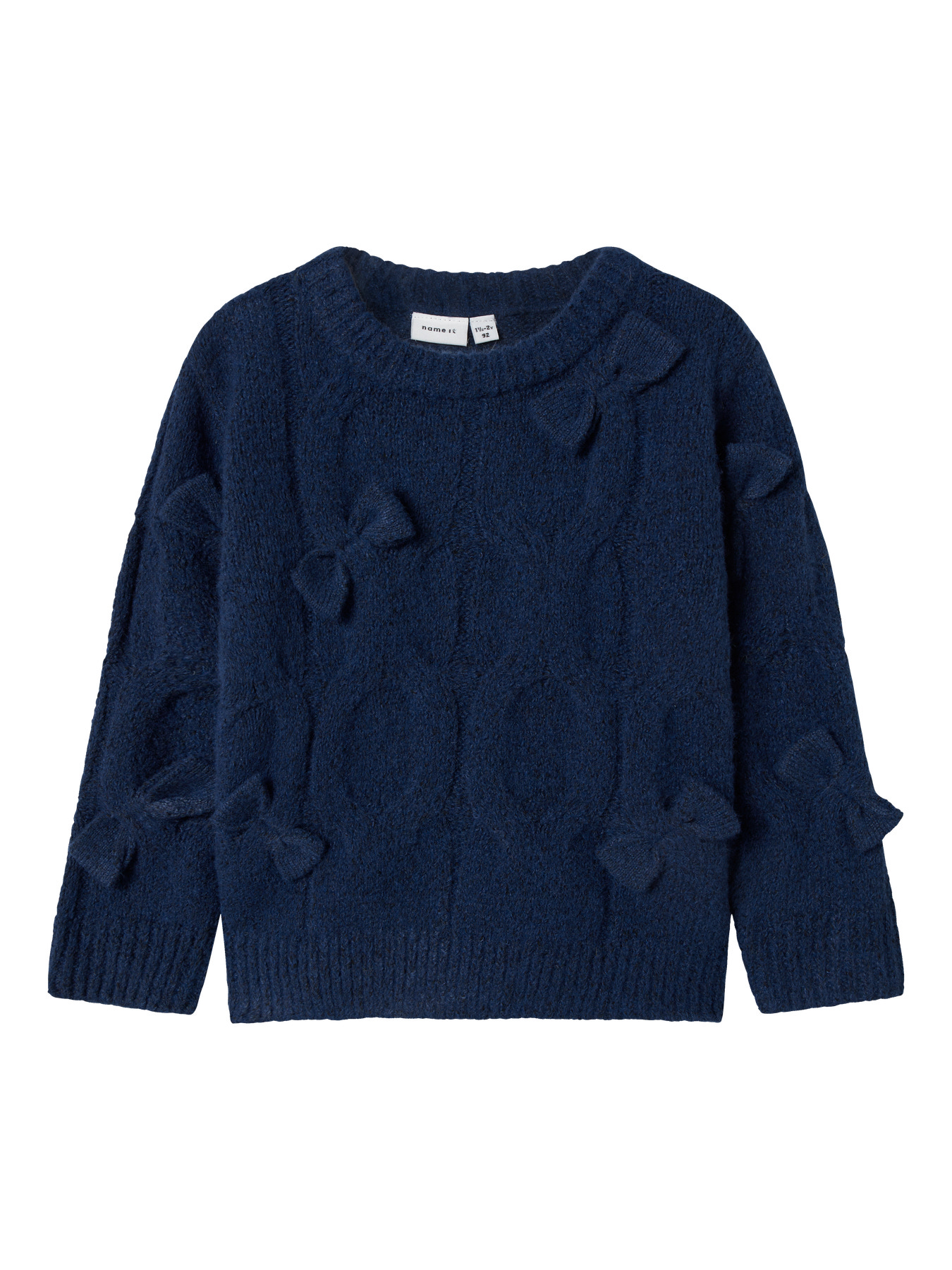 NAME IT Strik Trøje Olivia Navy Blazer