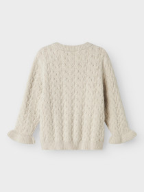 NAME IT Strik Cardigan Oanna Peyote Melange