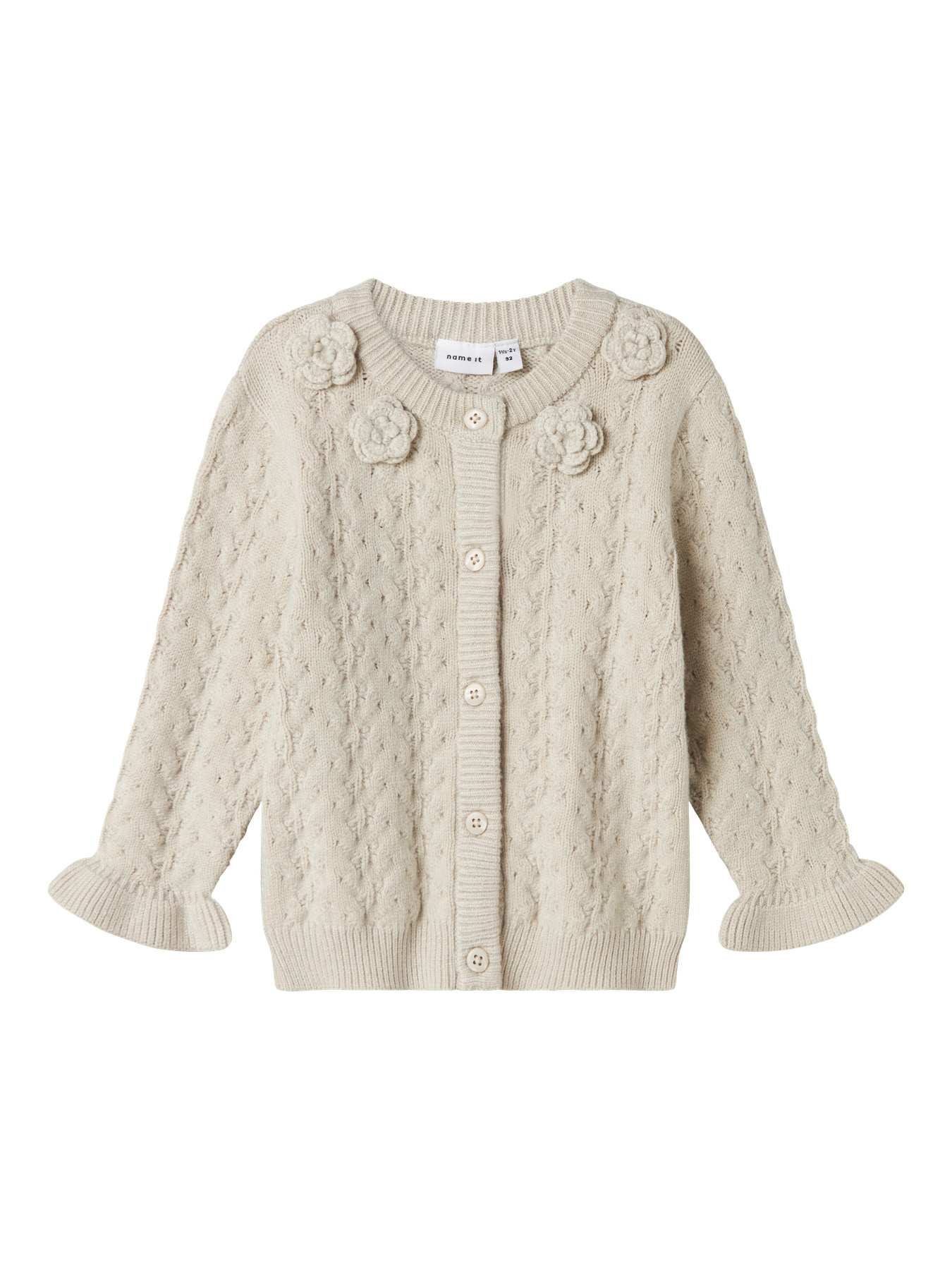 Name It Oanna Strik Cardigan - Peyote Melange