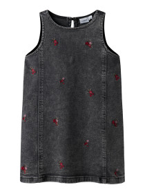 NAME IT Denim Spencer Brynn Medium Grey Denim Flower