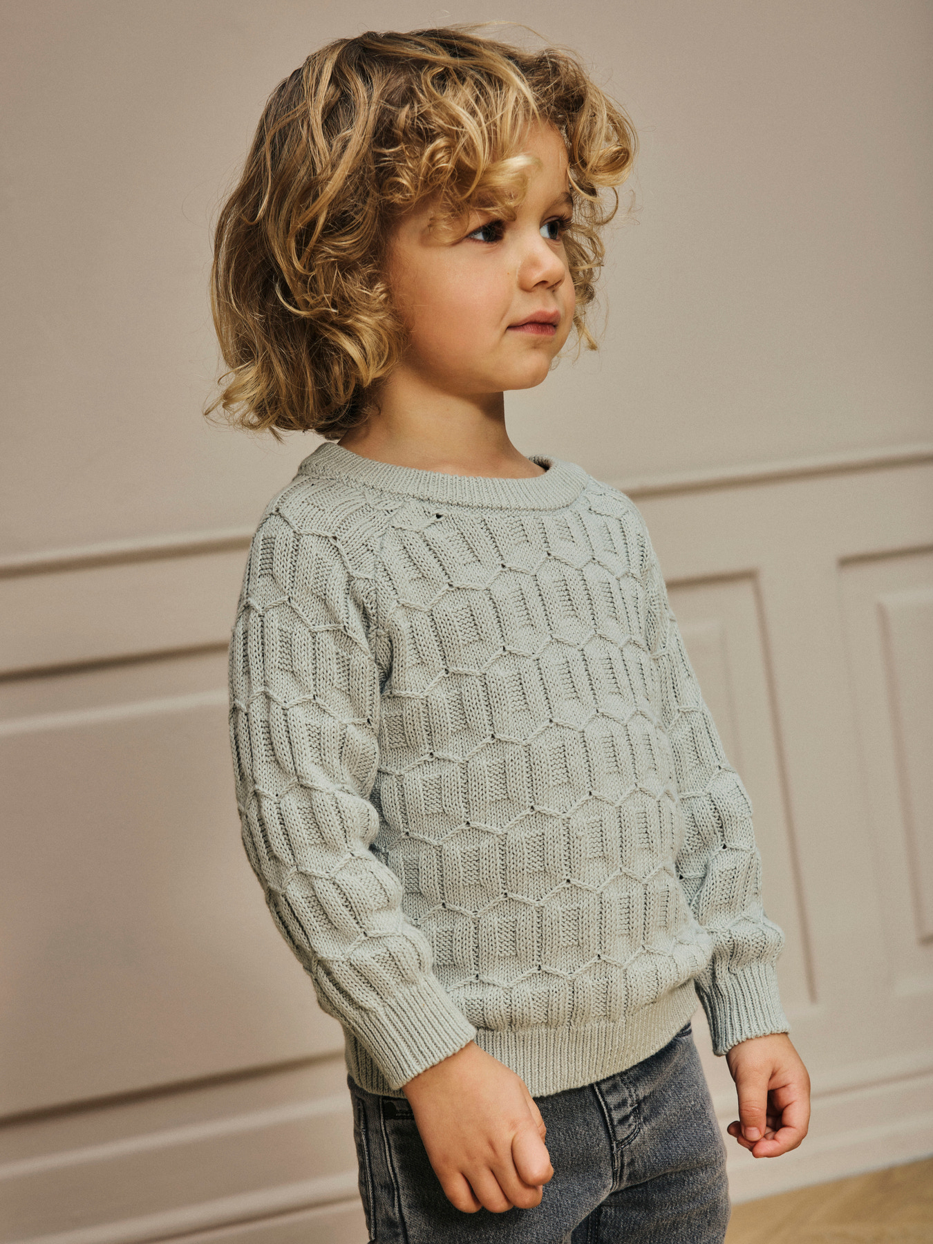 LIL ATELIER Striktrøje Ollie Pigeon