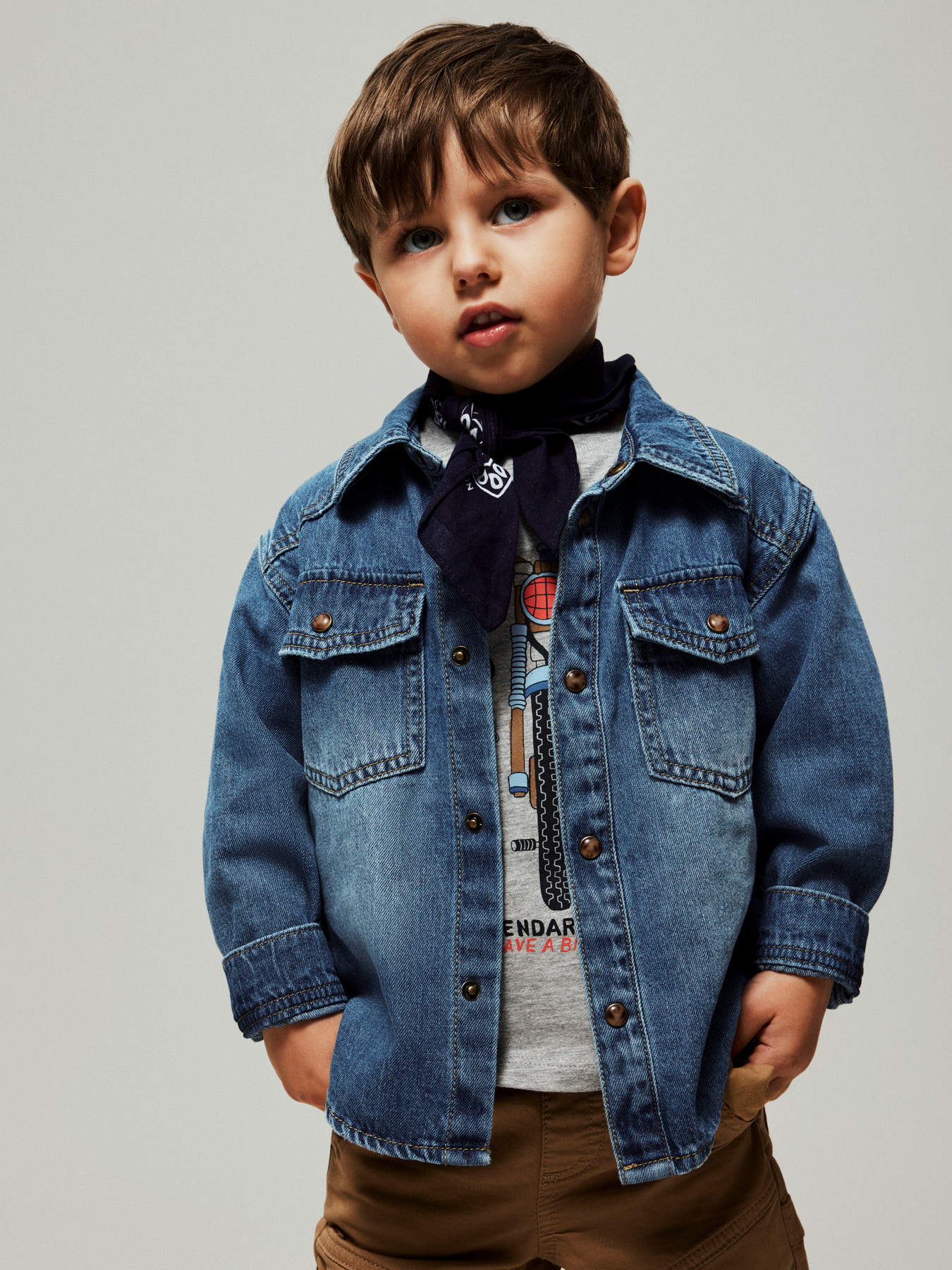 Name It Denimjakke - NmmBlue - Medium Blue Denim