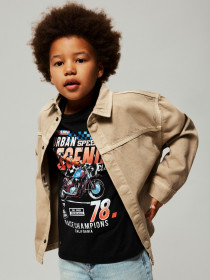 NAME IT Overshirt Bobby Chinchilla