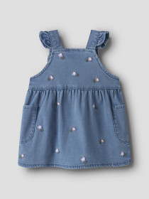 NAME IT Spencer Sage Denim Blue Flower Emb