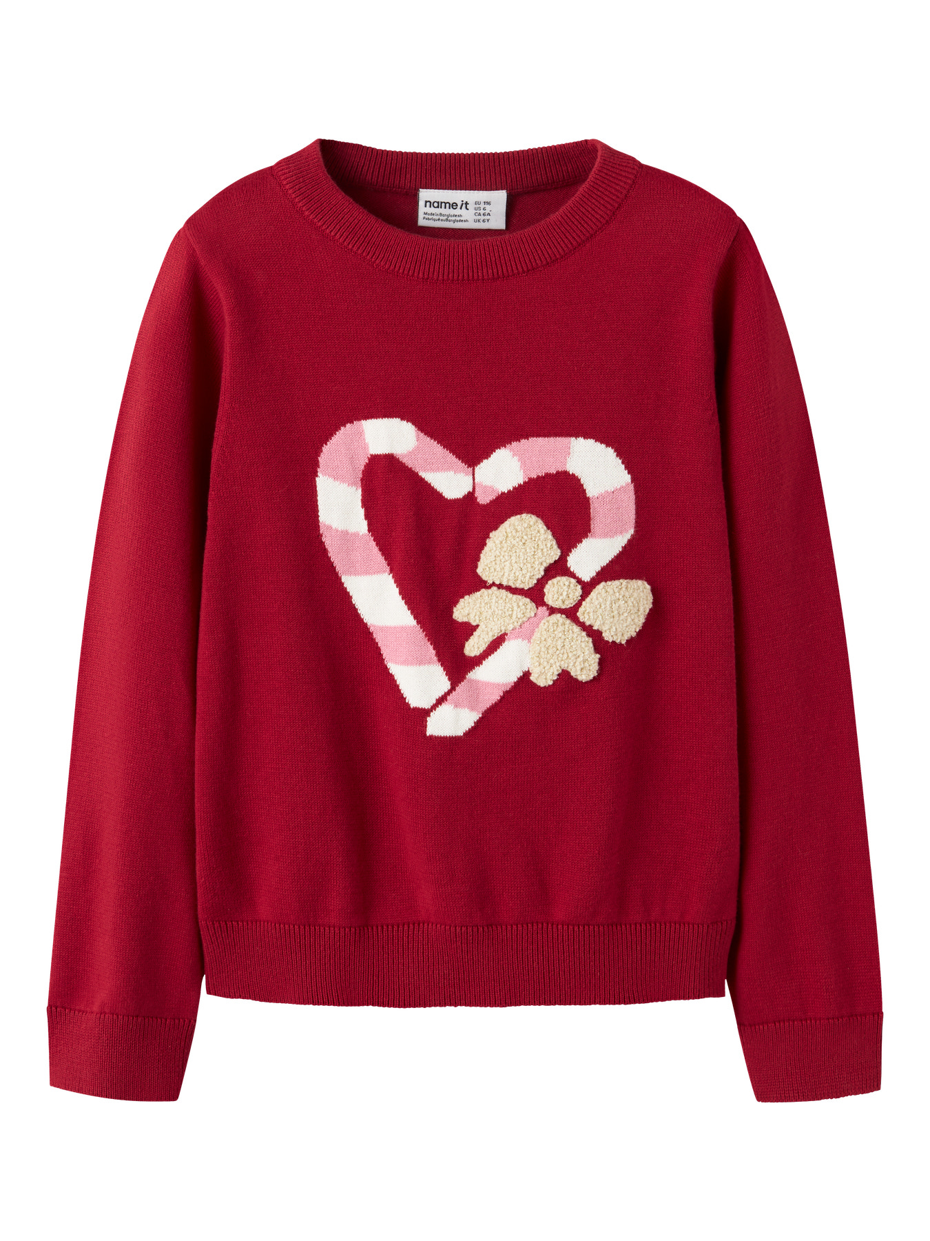 NAME IT Striktrøje Reamo Jester Red