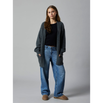 LMTD Strik Cardigan Nava Dark Grey Melange
