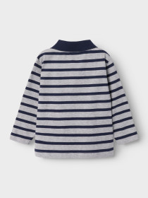 NAME IT Polo Bluse Otis Grey Melange