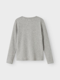 NAME IT Bluse Olene Grey Melange