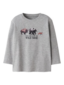 NAME IT Bluse Oris Box Grey Melange