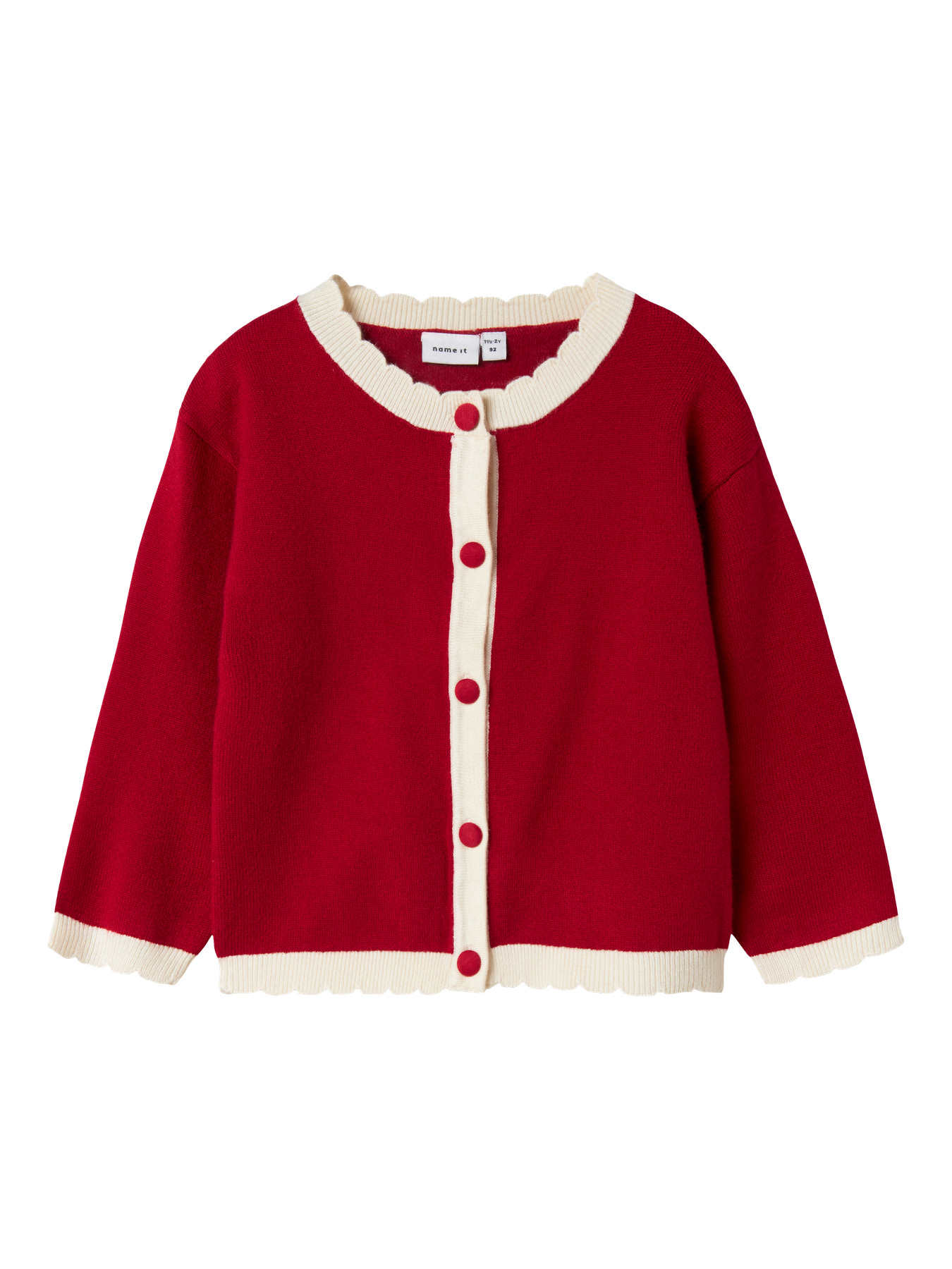 NAME IT Strik Cardigan Ralbo Jester Red