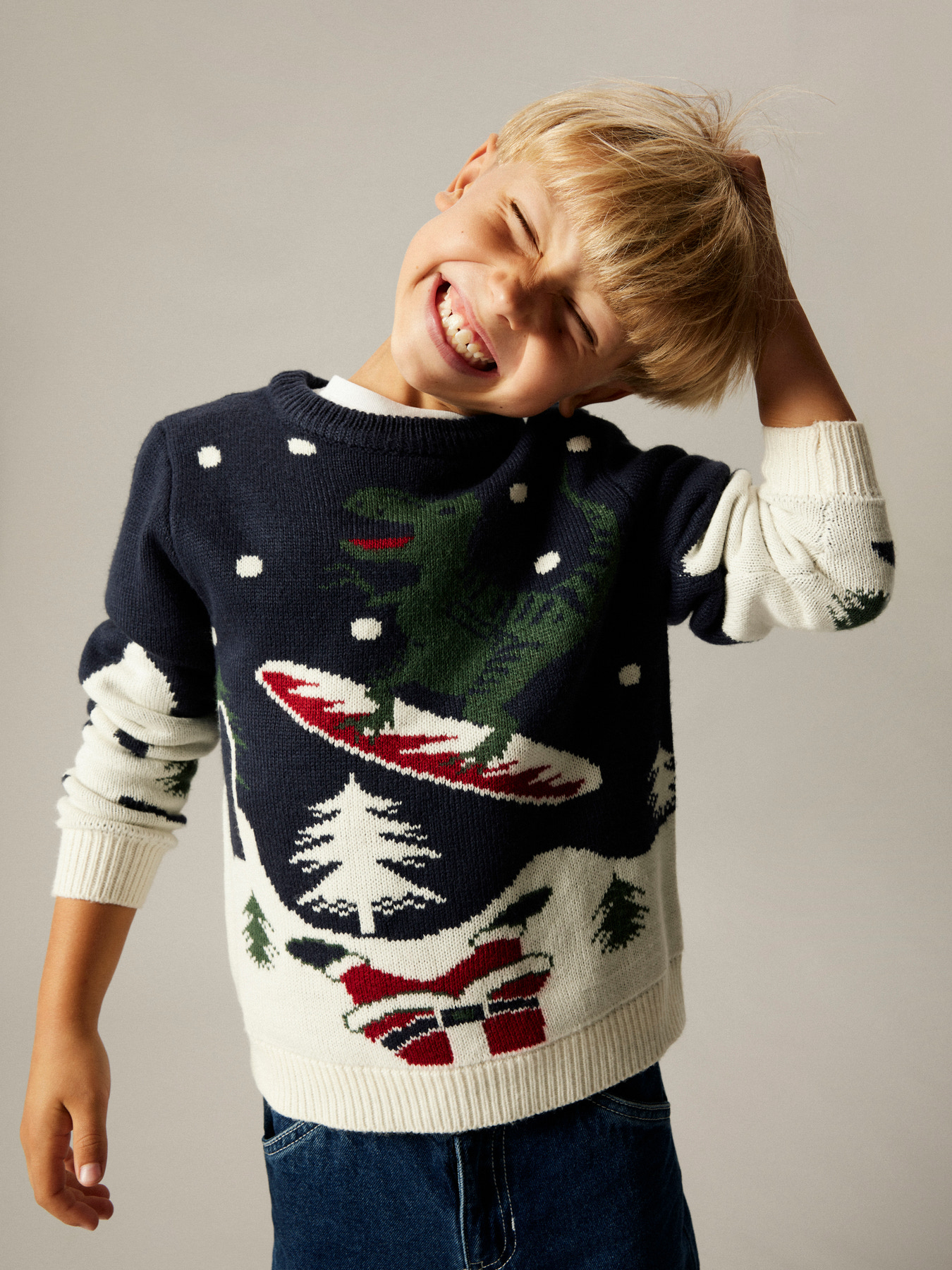 Name It Bluse - Strik - NknRebo - Navy Blazer