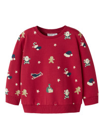 NAME IT Jule Sweatshirt Rohom Jester Red