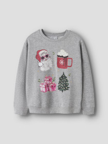 NAME IT Sweatshirt Rasab Grey Melange