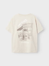 NAME IT T-shirt Saldur Brown Rice