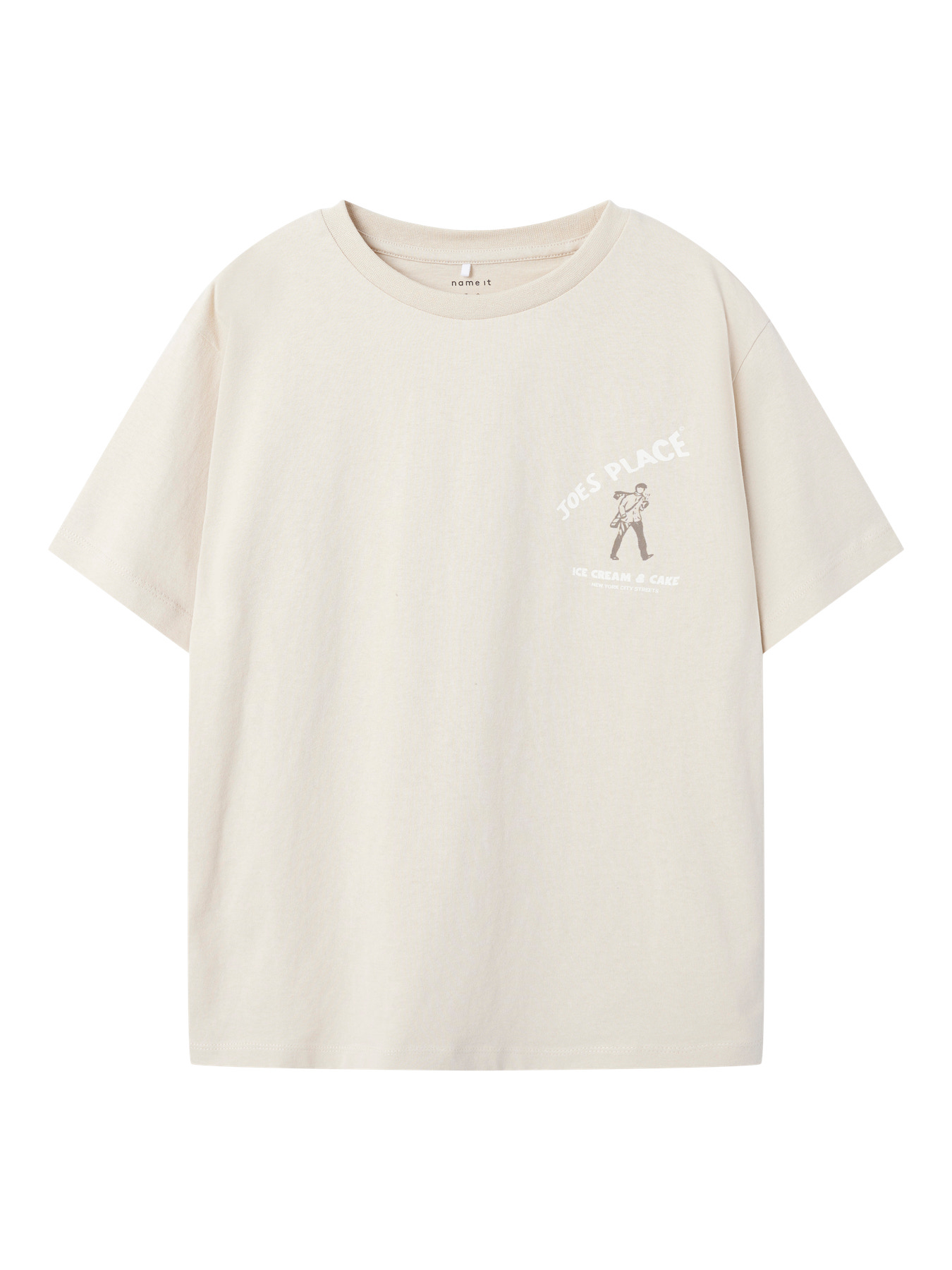 NAME IT T-shirt Saldur Brown Rice