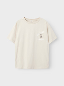 NAME IT T-shirt Saldur Brown Rice