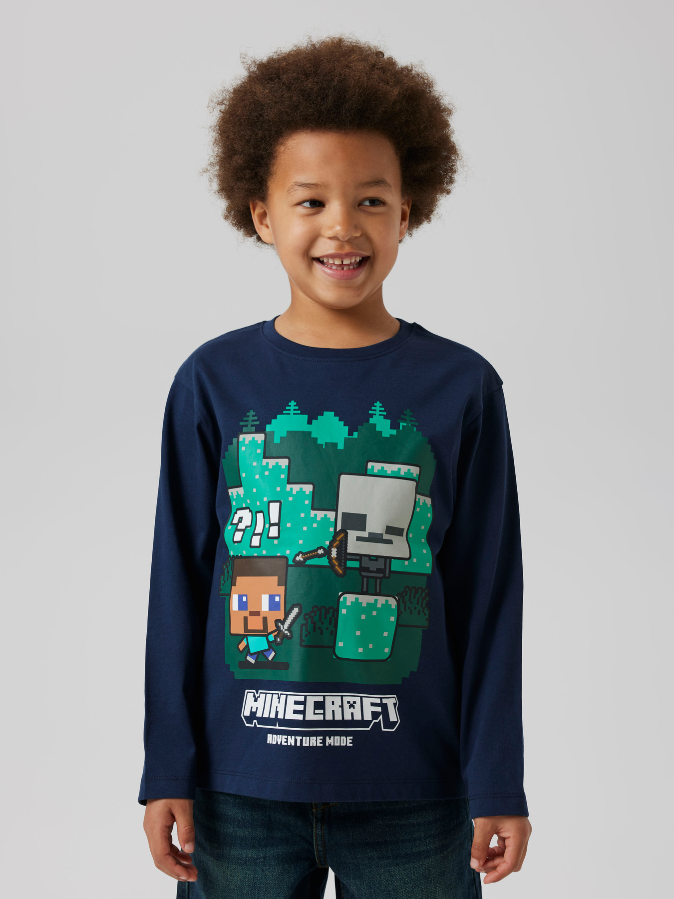 NAME IT Bluse Ac Minecraft Navy Blazer