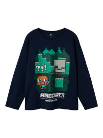 NAME IT Bluse Ac Minecraft Navy Blazer