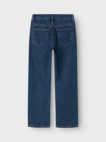 NAME IT High Waist Straight Jeans Rose Dark Blue Denim