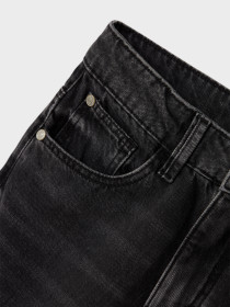 NAME IT High Waist Straight Jeans Rose Black Denim