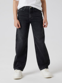 NAME IT High Waist Straight Jeans Rose Black Denim