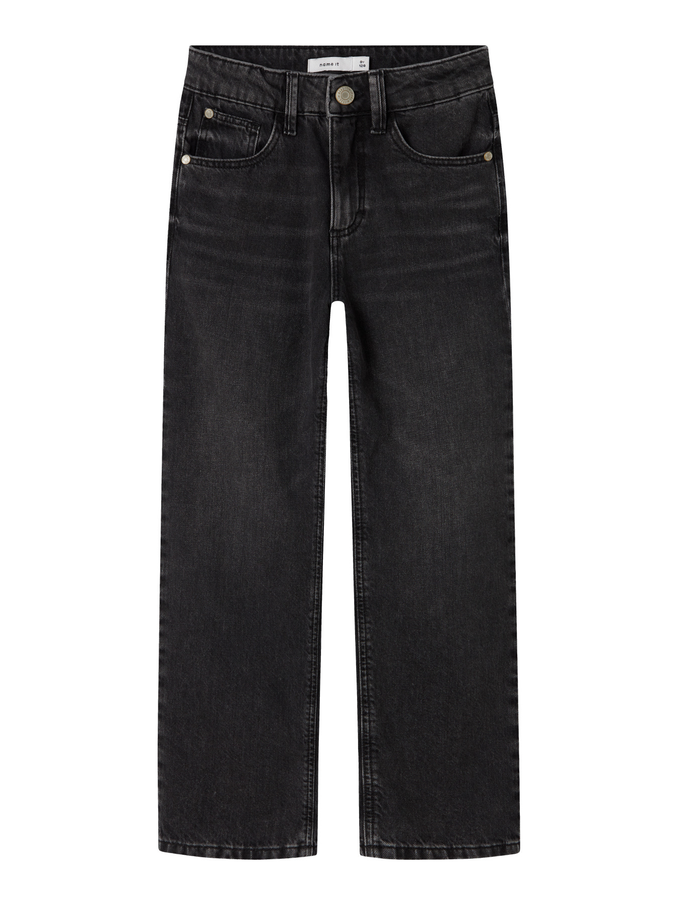 NAME IT High Waist Straight Jeans Rose Black Denim