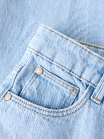 NAME IT High Waist Straight Jeans Rose Light Blue Denim
