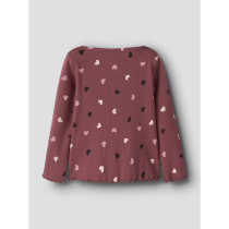 NAME IT Langærmet Rib Bluse Vemia Wild Ginger Hearts