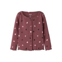 NAME IT Langærmet Rib Bluse Vemia Wild Ginger Hearts