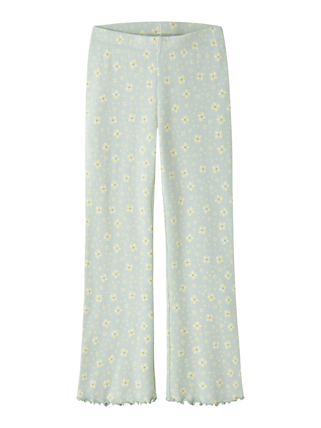 NAME IT Bukser Vemia Pale Aqua Flowers billede