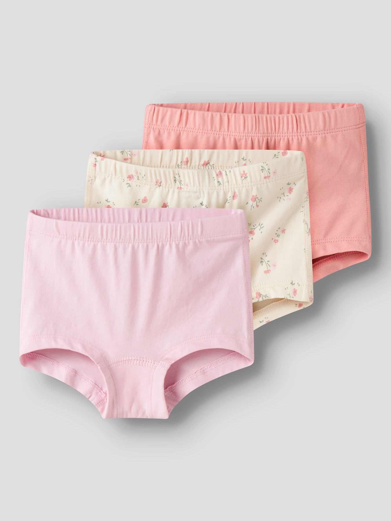 NAME IT 3-Pak Tights Flower Turtledove