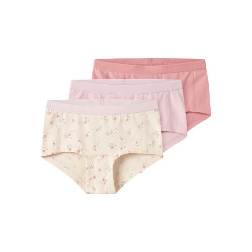 NAME IT 3-Pak Hipster Flower Turtledove billede