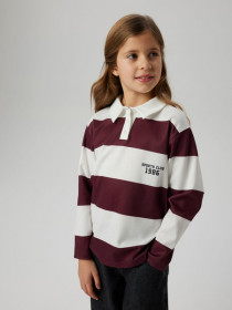 NAME IT Langærmet Polo Bluse Bright White Sassafras