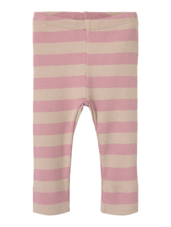 Name It Leggings Woodrose Med Striber - Str. 3m 62cm