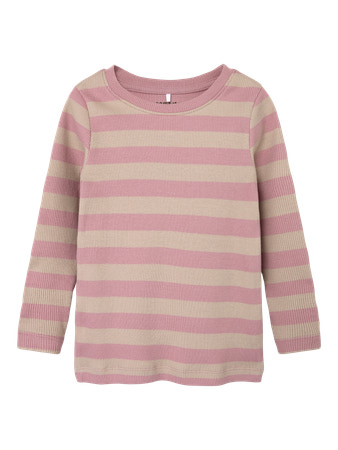 Name It Top Woodrose Med Striber - Str. 3y 98cm