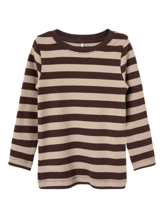 Name It Top Bracken Med Brune Striber - Str. 3y 98cm