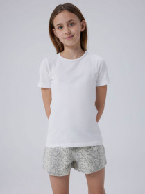 NAME IT High Waist Twill Shorts Rose Tofu Snake