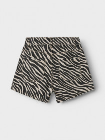 NAME IT High Waist Twill Shorts Rose Cement Zebra
